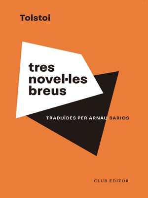 cover image of Tres novel·les breus